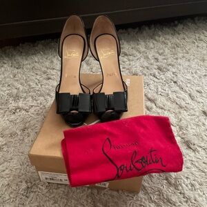 Christian Louboutin peep toe heels